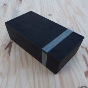 Boîte Noir Couture Le Plumier en Noyer Ébonisé – Gris Bleu