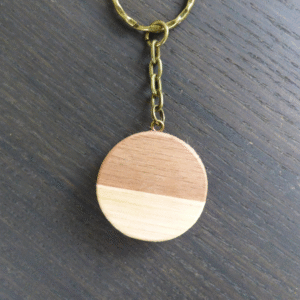 Porte-clefs en Noyer & Châtaignier