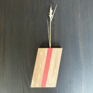 Soliflore Couleur Modèle Élan en Alisier – Rouge
