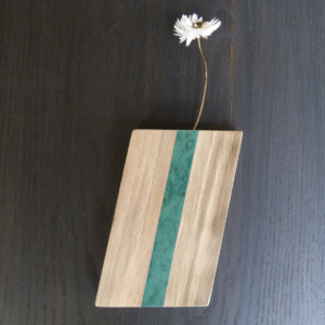 Soliflore Couleur Modèle Élan en Noyer Échauffé – Bleu Canard
