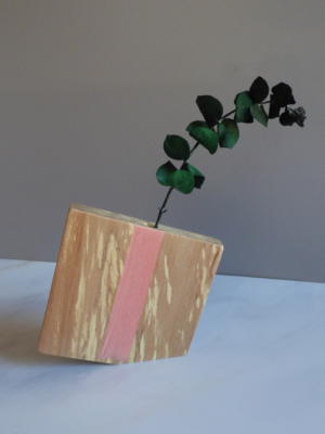 Soliflore Couleur Modèle Sagesse en Alisier – Rose