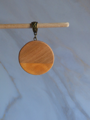 Pendentif Chemin d’Harmonie placage Orange