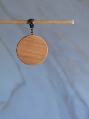 Pendentif Bois Pur en Merisier